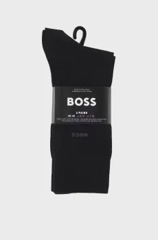 Мужские черные носки (3 пары) Черный 43-46 BOSS 50469839;001