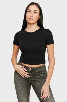 Женский черный топ Черный XXS Tally Weijl STSCOBORIO