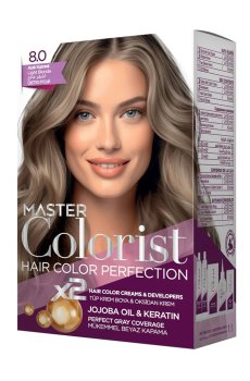 Краска для волос Master Colorist Hair Color Perfection 8.0 Light Blonde, 210 мл