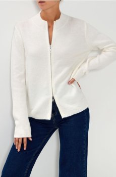 Джемпер на ґудзиках - білий