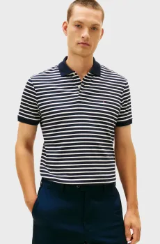 Мужское поло в полоску LIQUID REG SEASONAL Разноцветный XL Tommy Hilfiger MW0MW39994