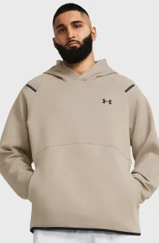 Мужское бежевое худи UA Unstoppable Flc HD Бежевый L Under Armour 1383042-203