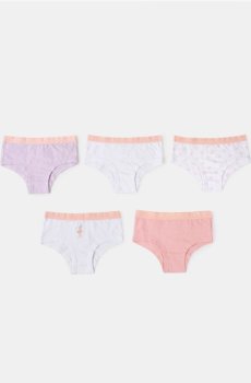 Класичні трусики, 5 пар - різнобарвний