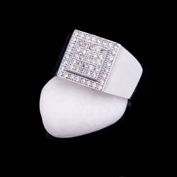 Серебряная печатка с фианитами 11921 Серебряная печатка с фианитами 11921