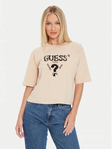 Guess Футболка Aurelie V4YI06 I3Z14 Бежевий Boxy Fit Guess Футболка Aurelie V4YI06 I3Z14 Бежевий Boxy Fit