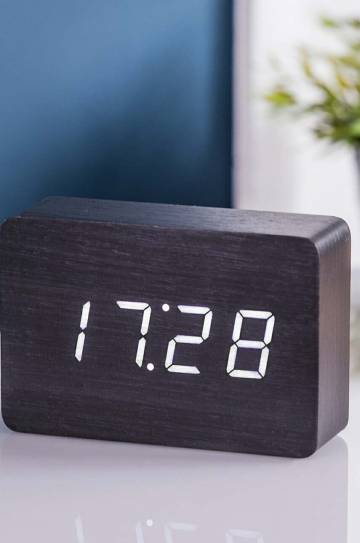 Настольные часы Gingko Design Brick Black Click Clock Настольные часы Gingko Design Brick Black Click Clock
