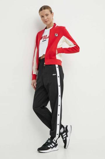 Хлопковая футболка Fila Lucena женская цвет белый FAW0757 Хлопковая футболка Fila Lucena женская цвет белый FAW0757