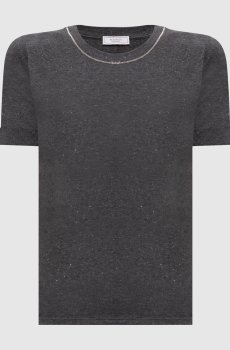 Серая футболка с люрексом
