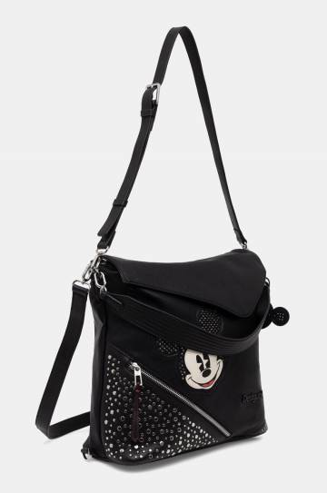 Рюкзак Desigual MICKEY STUDSTYLE JER женский цвет чёрный большой с аппликацией 24WAKP21 Рюкзак Desigual MICKEY STUDSTYLE JER женский цвет чёрный большой с аппликацией 24WAKP21