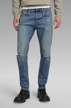 Мужские синие джинсы 3301 Slim Синий 34-32 G-Star RAW 51001,D498
