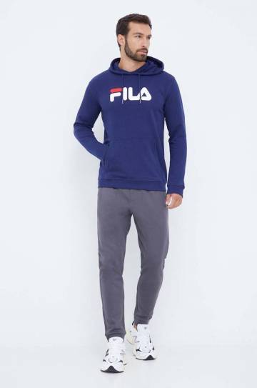 Кофта Fila мужская цвет синий с капюшоном с принтом Кофта Fila мужская цвет синий с капюшоном с принтом