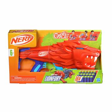 Игрушечный бластер Nerf Elite Junior Wild Lionfury, 8*46*25 см, от 6 лет, 16 стрел (F8646) Игрушечный бластер Nerf Elite Junior Wild Lionfury, 8*46*25 см, от 6 лет, 16 стрел (F8646)