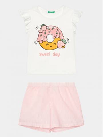 United Colors Of Benetton Піжама 30960P04R Білий Regular Fit United Colors Of Benetton Піжама 30960P04R Білий Regular Fit