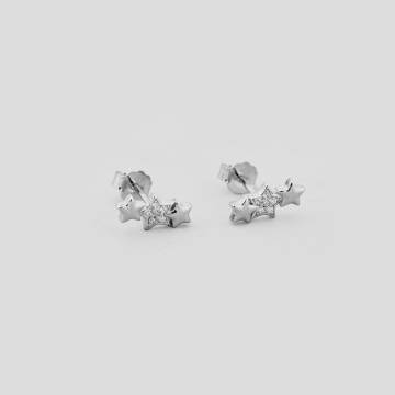 Серебряные серьги Minimal 2-0056б Серебряные серьги Minimal 2-0056б