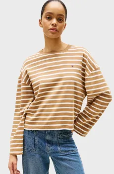 Женский лонгслив в полоску MODERN CODY Разноцветный XS Tommy Hilfiger WW0WW45519