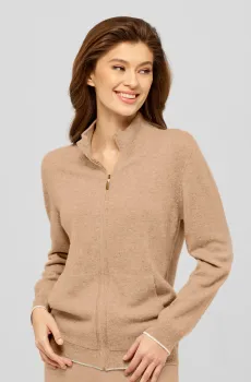 Женский бежевый кашемировый кардиган Бежевый 44 MARC&ANDRE W21-00CH314