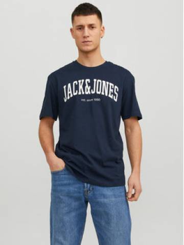 Jack&Jones Футболка Josh 12236514 Cиній Relaxed Fit Jack&Jones Футболка Josh 12236514 Cиній Relaxed Fit