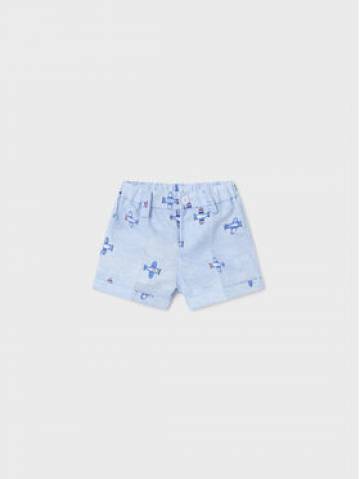 Mayoral Шорти з тканини 1257 Блакитний Regular Fit Mayoral Шорти з тканини 1257 Блакитний Regular Fit