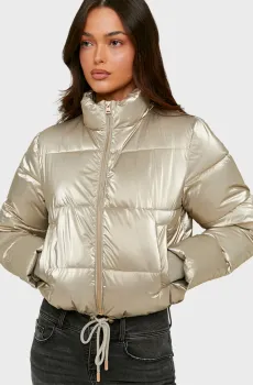 Женская золотистая куртка Золотой S Tally Weijl SJAPESETALIC