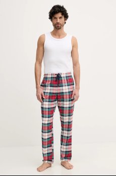 Хлопковые пижамные брюки United Colors of Benetton