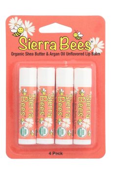 Набор бальзамов для губ Sierra Bees Масло ши и арганы, 4*4.25 г