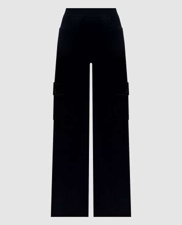 Черные карго из шерсти и кашемира