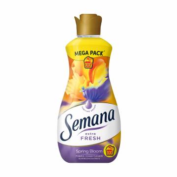 Кондиционер для белья Semana Extra Fresh Spring Bloom, 100 стирок, 2 л Кондиционер для белья Semana Extra Fresh Spring Bloom, 100 стирок, 2 л