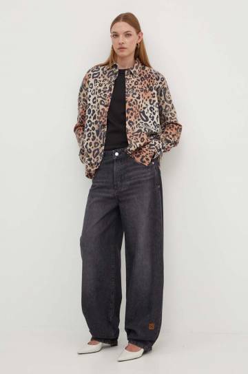 Хлопковый лонгслив Hugo Blue цвет чёрный 50520316