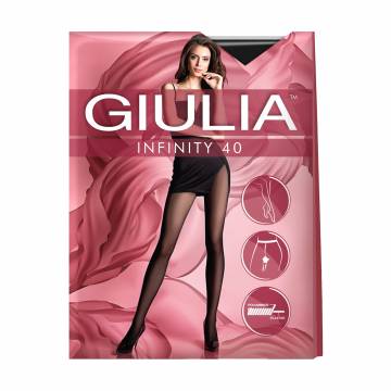 Уценка! Колготки женские Giulia Infinity классические, без шортиков, 40 DEN, Nero, размер 3 Уценка! Колготки женские Giulia Infinity классические, без шортиков, 40 DEN, Nero, размер 3