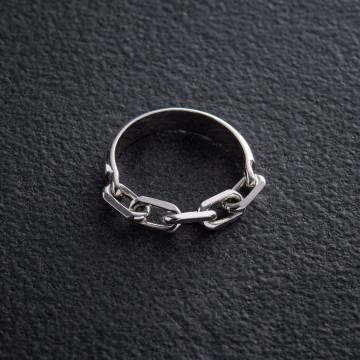 Серебряное кольцо "Цепочка" 112679 Серебряное кольцо "Цепочка" 112679