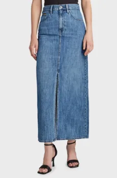 Женская синяя джинсовая юбка Viktoria Синий 28 G-Star RAW D24385,D536
