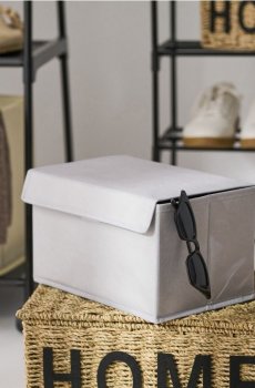 Контейнер для зберігання з кришкою - сірий