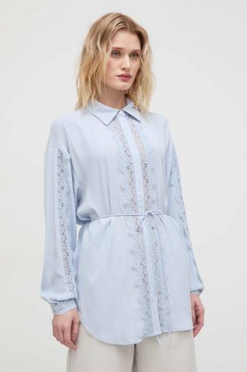 Рубашка Bruuns Bazaar женская relaxed классический воротник Рубашка Bruuns Bazaar женская relaxed классический воротник