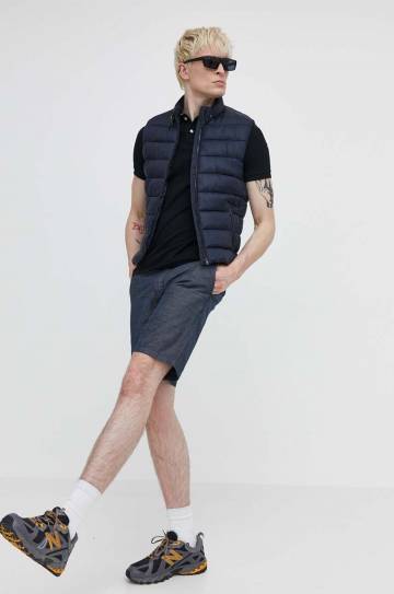 Хлопковое поло Superdry цвет чёрный с аппликацией Хлопковое поло Superdry цвет чёрный с аппликацией