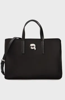 Женская черная сумка K IKONIK 2.0 NYLON SATCHEL Черный ONESIZE Karl Lagerfeld 236W3075