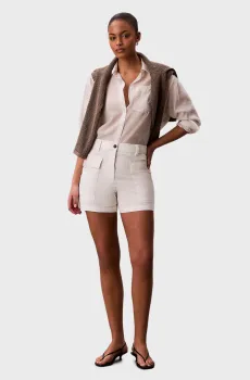 Женские белые шорты UTILITY Белый 8 Calvin Klein Jeans LV047F624G