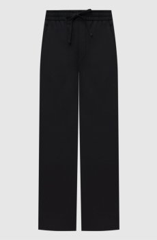 Черные брюки из шерсти