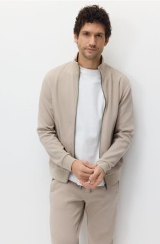 Reserved - Світшот із коміром-стійкою - бежевий - 520EF-08X