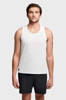 Мужская белая майка STOPWATCH SINGLET Белый S Saucony SAM800375-WH