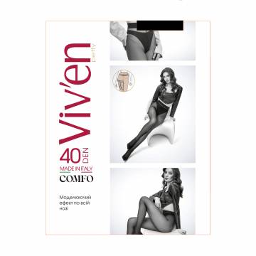 Колготки женские Viven petty Comfo, 40 DEN, черный, размер 3 Колготки женские Viven petty Comfo, 40 DEN, черный, размер 3