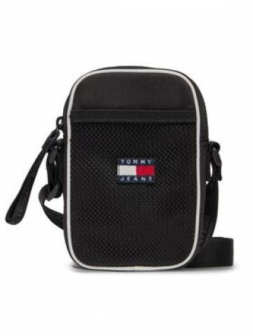 Tommy Hilfiger Плоска сумка Tjm Heritage Phone Crossover AM0AM12075 Чорний Tommy Hilfiger Плоска сумка Tjm Heritage Phone Crossover AM0AM12075 Чорний