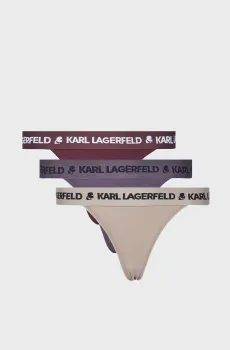 Женские трусики (3 шт) logo brazilian multiband Разноцветный S Karl Lagerfeld A1W47159