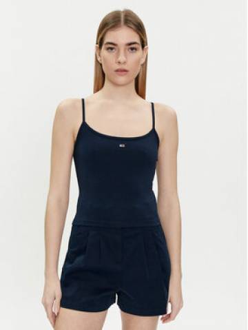 Tommy Jeans Топ Essential DW0DW17381 Cиній Slim Fit Tommy Jeans Топ Essential DW0DW17381 Cиній Slim Fit