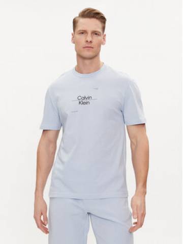 Calvin Klein Футболка Line Logo K10K112489 Голубий Regular Fit Calvin Klein Футболка Line Logo K10K112489 Голубий Regular Fit