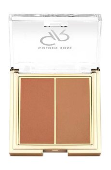 Компактные румяна для лица Golden Rose Iconic Blush Duo, 03 Rozy Bronze, 6 г