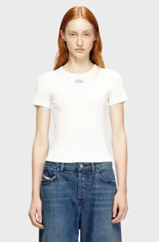 Женская белая футболка T-ELE Белый S Diesel A19910 0JMBA