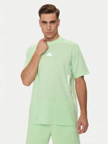 adidas Футболка Future Icons 3-Stripes IR9169 Зелений Loose Fit adidas Футболка Future Icons 3-Stripes IR9169 Зелений Loose Fit