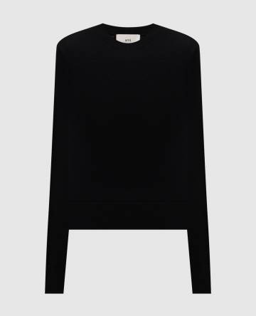 Черный джемпер из шерсти мериноса