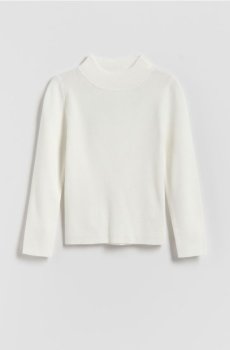 Reserved - Гладкий светр із віскози - кремовий - 804FH-01X