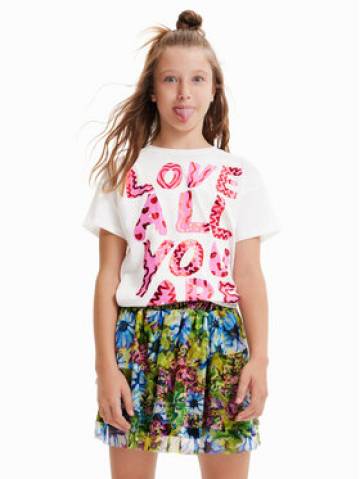 Desigual Футболка 23SGTK21 Écru Regular Fit Desigual Футболка 23SGTK21 Écru Regular Fit